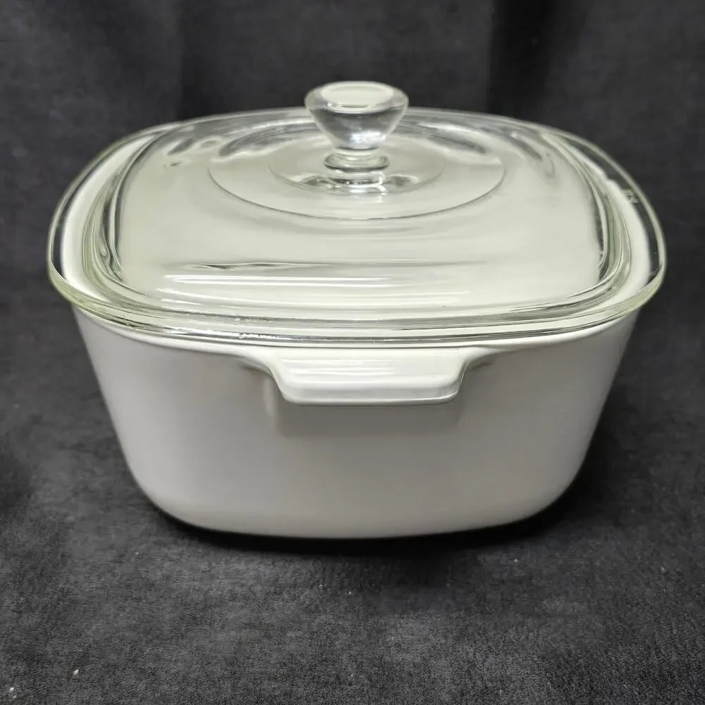 CorningWare Blue Cornflower 1.5 QT. Stoneware Casserole Dish A2 & Glass Lid Bake